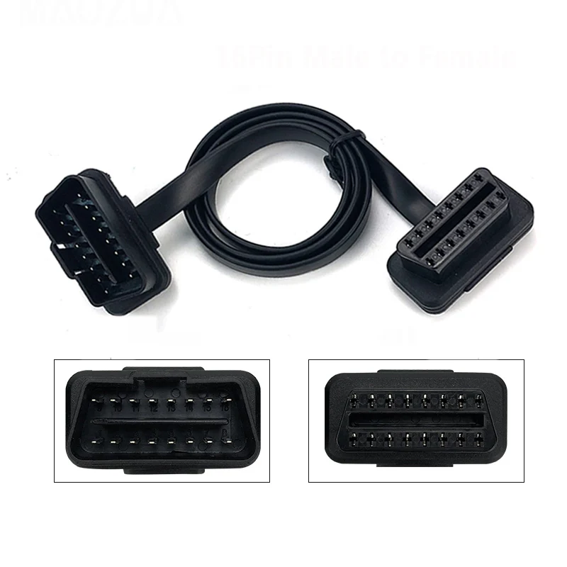 5 шт. 16Pin OBDII OBD 2 OBD2 Кабельный разъем диагностический инструмент ELM327 адаптер