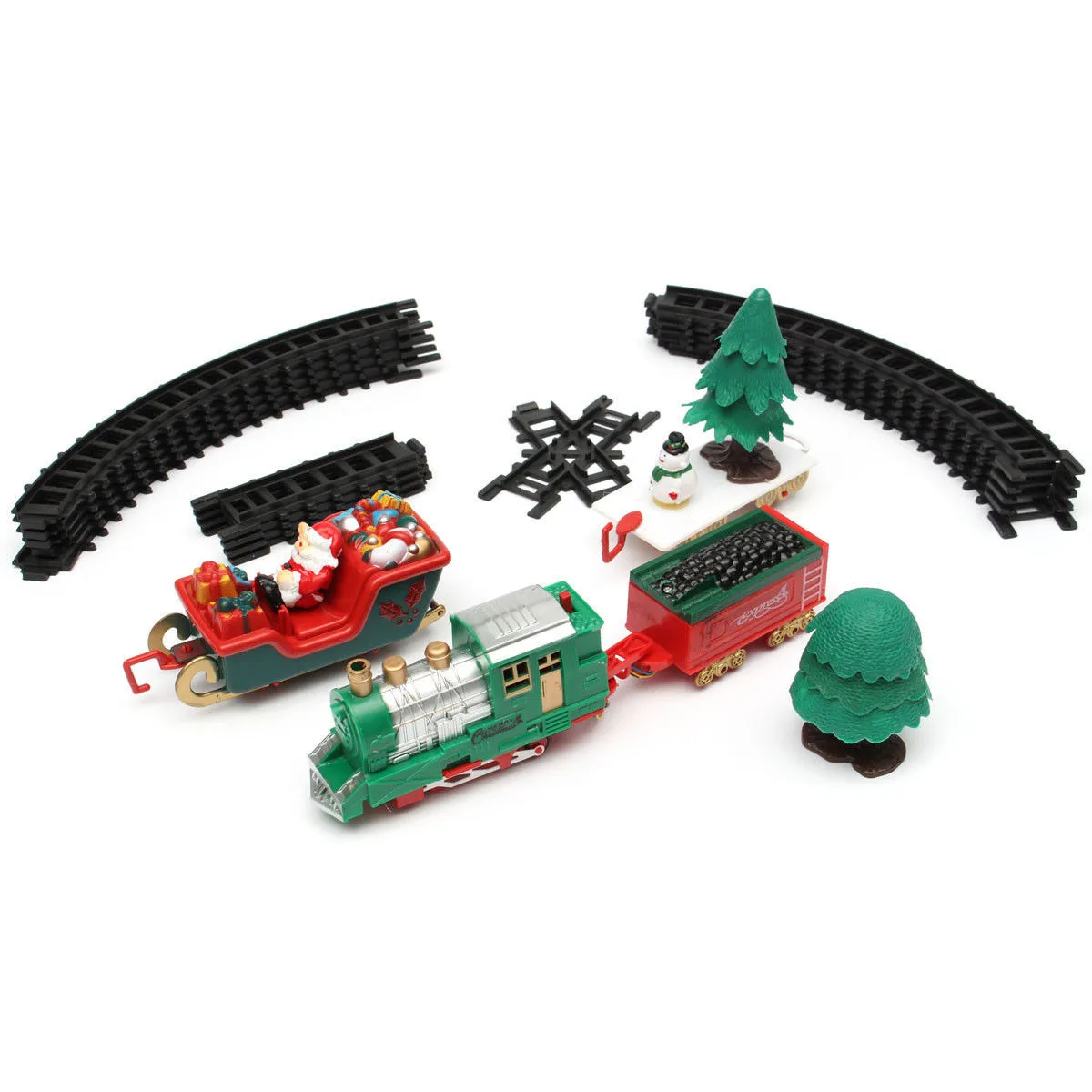 Детский трек маленький поезд игрушка электрический Рождественский поезд моделирование Классическая мощность RC трек поезд набор праздничный подарок