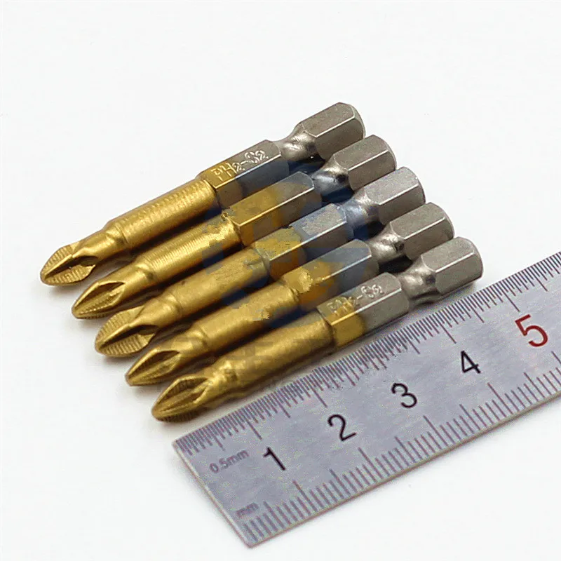 Buy 5 pieces Power Drill Bit Tool PH2 Phillips Cross 1