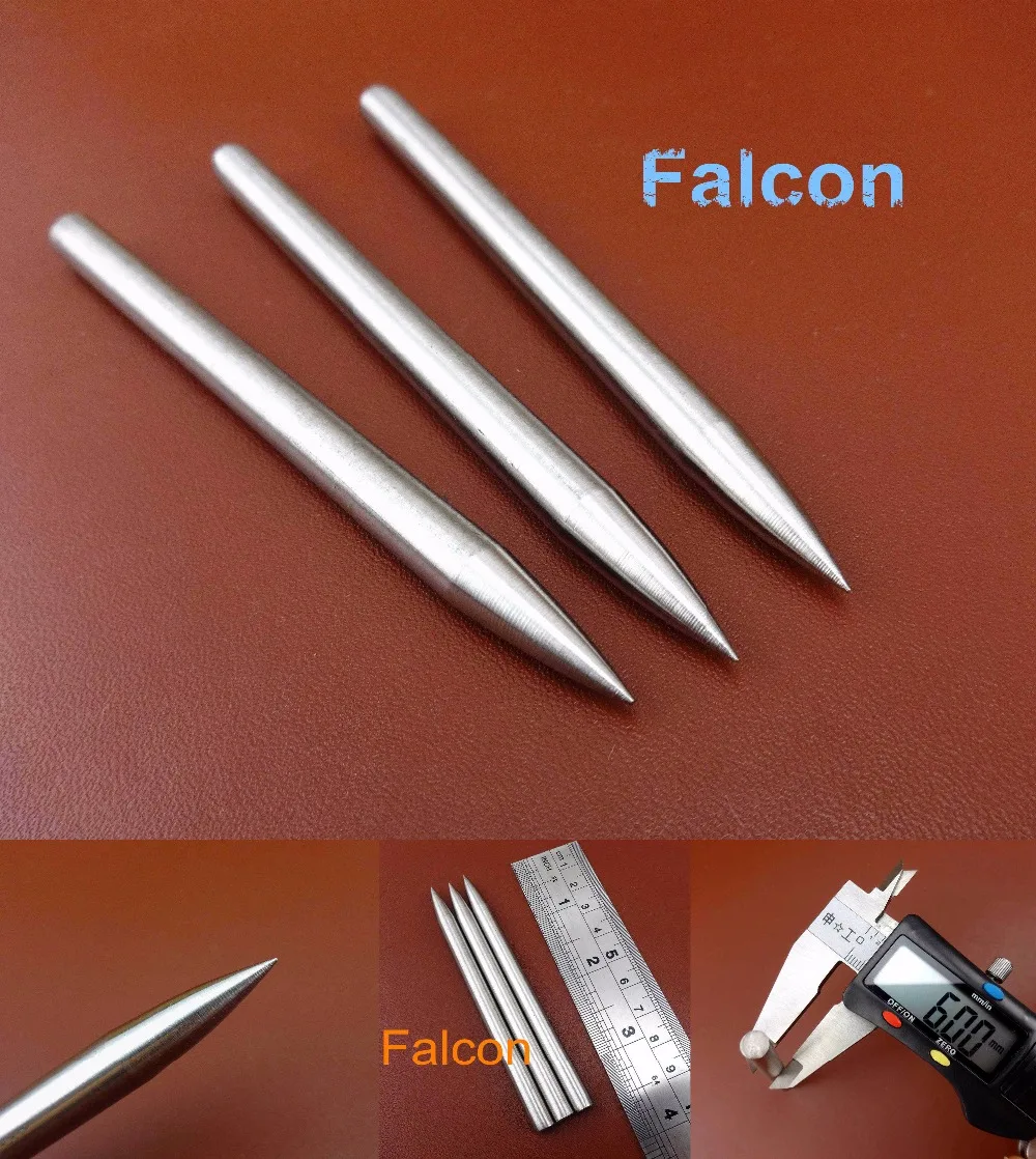 

3pcs Leather Craft Carving Stainless Steel Fine Point Stylus Modelling Tool Set - Stamping Edger Creaser Chisel Punch Cutter Awl