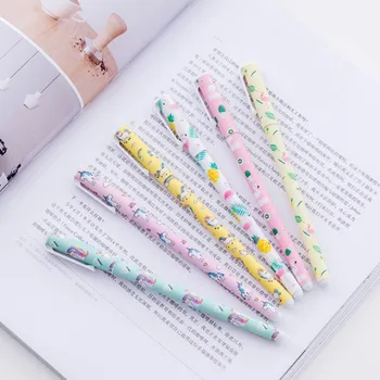 

10 pcs/lot Cartoon Lovely flamingos 10 color gel pen kawaii stationery office material escolar papelaria school supplies
