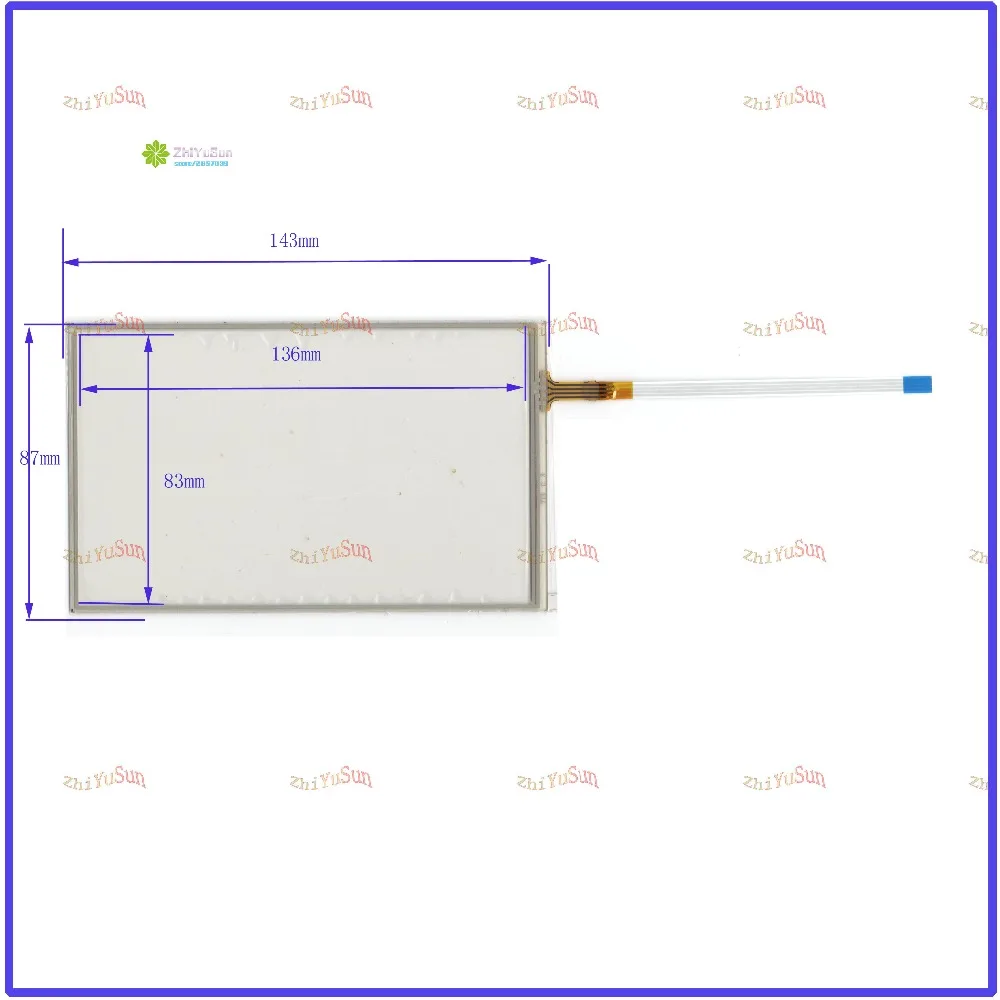

ZhiYuSun New 6Inch Touch Screen 144mm*87mm for 6 GPS GLASS 144*87 for gps touch