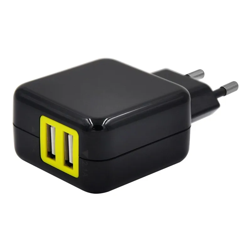 1 шт. адаптер переменного тока с 2 USB портами|wall charger dual usb|adapter socket usbeu power usb |