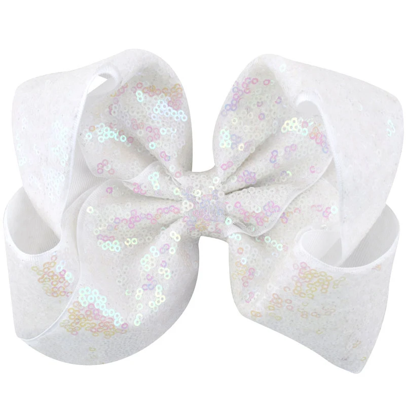 8inch Big Large Sequin Hair Bow Alligator Clip Girl Kid Bowknot Hair Accessories 8inch Big Large Sequin Hair Bow Alligator Clip Girl Kid Bowknot Hair Accessories