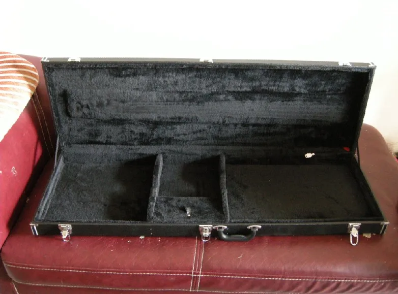 Высокое качество Черный цвет квадратный жесткий корпус чехол для электрогитары бас, не продается отдельно-17-11