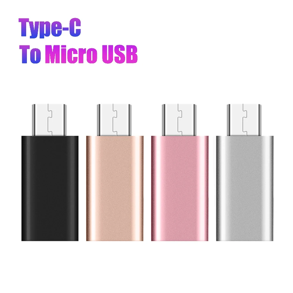 

1PC USB-C Type-C to Micro USB OTG Adapter Female to Male Date Charging Converter Charger Connector Data Transfer for Smartphone
