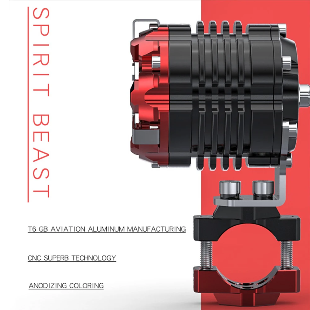 Светодиодный прожектор для мотоцикла SPIRIT BEAST модифицированные Аксессуары Внешние фары вспомогательное освещение для мотора скутера AVT