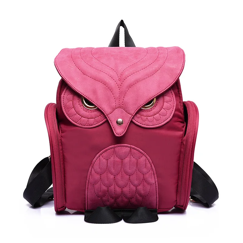 

Cute Owl Anime Backpacks Backpack PU Leather For Women Ladies Men Men's Girl GIRLS CHILDREN Black Blue Purple Double Should Bag