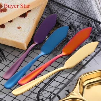 

6pcs Butter Knives 304 Stainless Steel Cheese Slicer Sandwich Spreader Dessert Cream Western Cutlery Breakfast Tool Restaurant