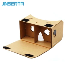 JINSERTA Google Cardboard DIY 3D VR Очки виртуальной реальности VR магнит на картоне VR коробка просмотра 3D фильмов для телефона 3,5-6,0 дюймов