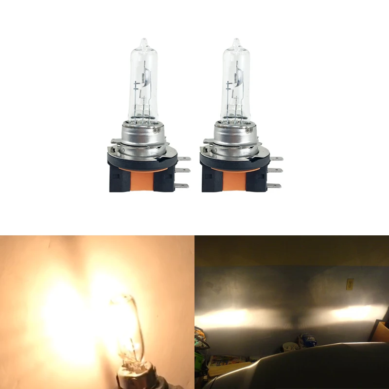 

4300K Yellow 15/55W Hi/lo Dual Beam Clear Glass Halogen Light Bulbs For VW For BMW For Audi Daytime Lights Car-Styling