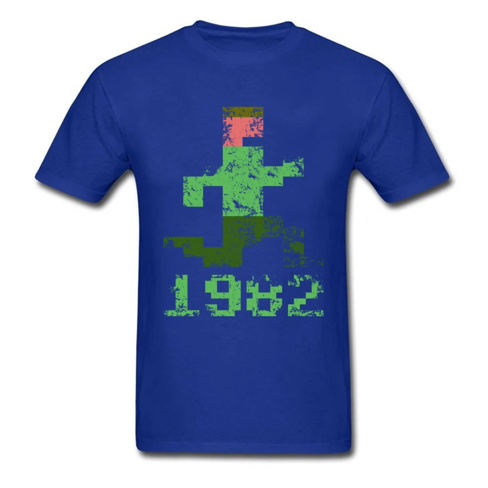 Short Sleeve Tops Shirts O Neck Pure Cotton Mens T-shirts Adventure Gaming 1982 Casual Clothing Shirt Faddish Drop Shipping Adventure Gaming 1982 blue