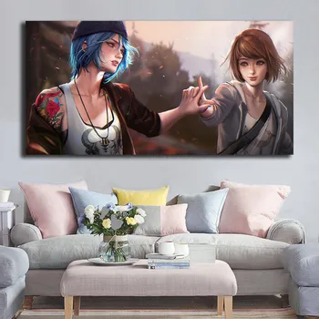 

Max Caulfield Chloe Price Sakimichan Life Is Strange Wallpaper Art Canvas Poster Painting Wall Picture Print Home Bedroom Decor