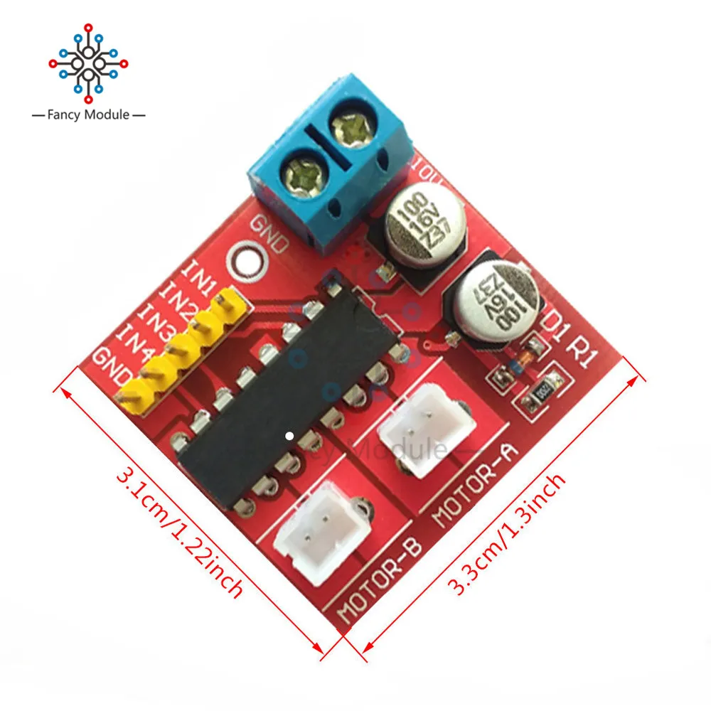 2.5A Двухканальный драйвер двигателя постоянного тока мини модуль за пределами L298N ШИМ контроль скорости шагового двигателя драйвер платы