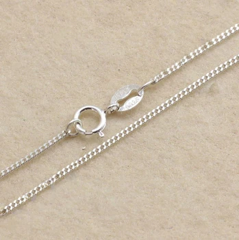 

PINJEAS handmade necklace chain 925 sterling silver Wholesale Flat chain for bulk chain diy jewelry findings