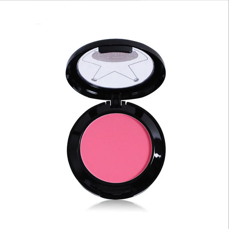 High Quality Brand Makeup Cheek Face Blush Powder 6Color Blusher Powder Pressed Foundation Face Makeup Blusher With Brush