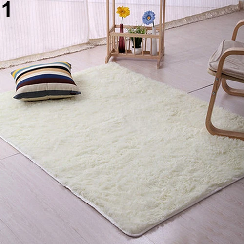 Плюшевый ворсистый мягкий ковер для комнаты, ковер для спальни, противоскользящий дверной коврик, коврики для гостиной, alfombra tapis salon - Цвет: Beige  1