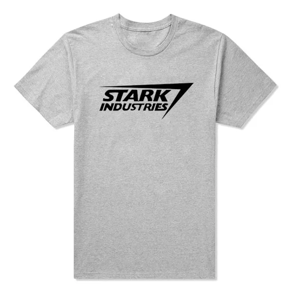 2017 New Fashion Cotton Printed Short Sleeve Stark Industries T Shirt IRON MAN T-shirts Mens Clothing shield