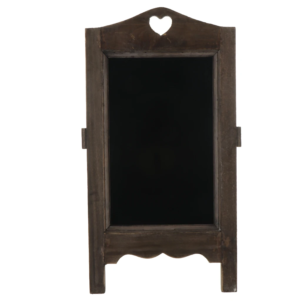 Wooden Blackboard With Stand Erasable Chalkboard Message Boards Sign Wedding Party Decoration For Table Memo