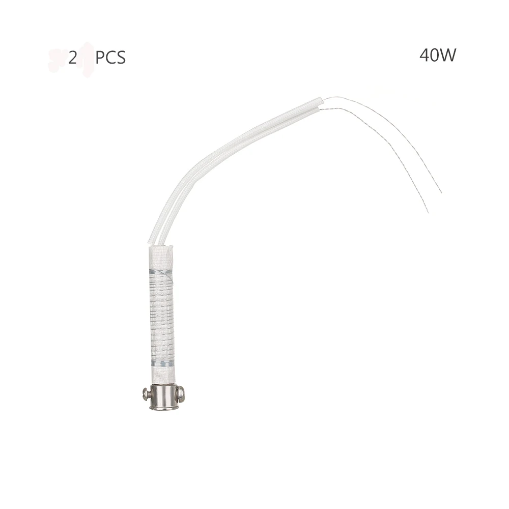 2 шт. 220 В 30W40W60W паяльник сердечник нагревательный элемент Замена сварочный инструмент Металлообработка аксессуар - Цвет: 40W 2pcs