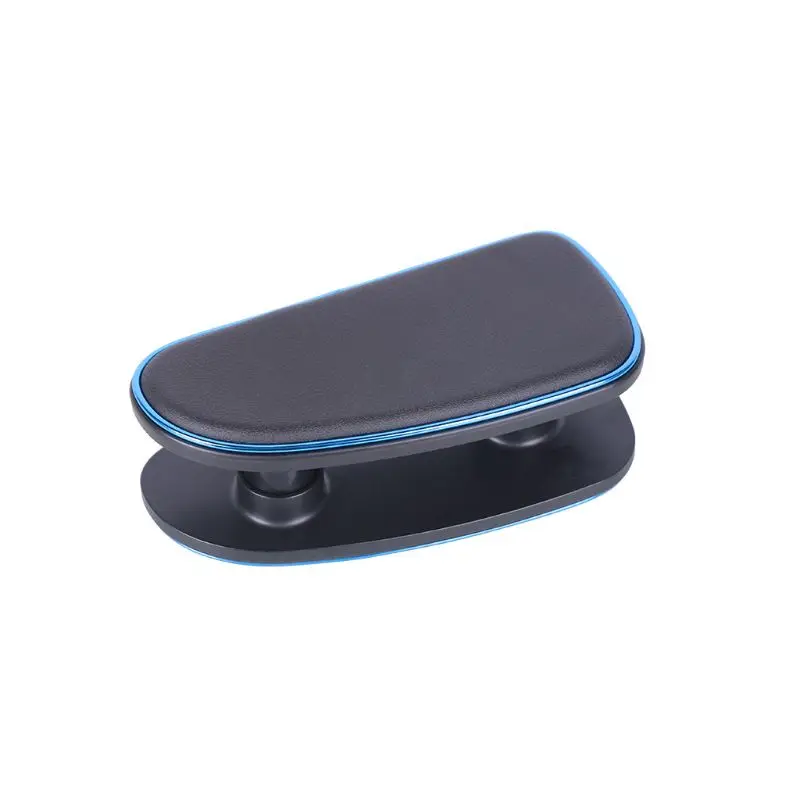 Автомобильный Универсальный Анти-усталость Регулировка автомобиля левосторонний подлокотник локоть поддержка кронштейн установка силиконовый коврик - Цвет: Black-Blue