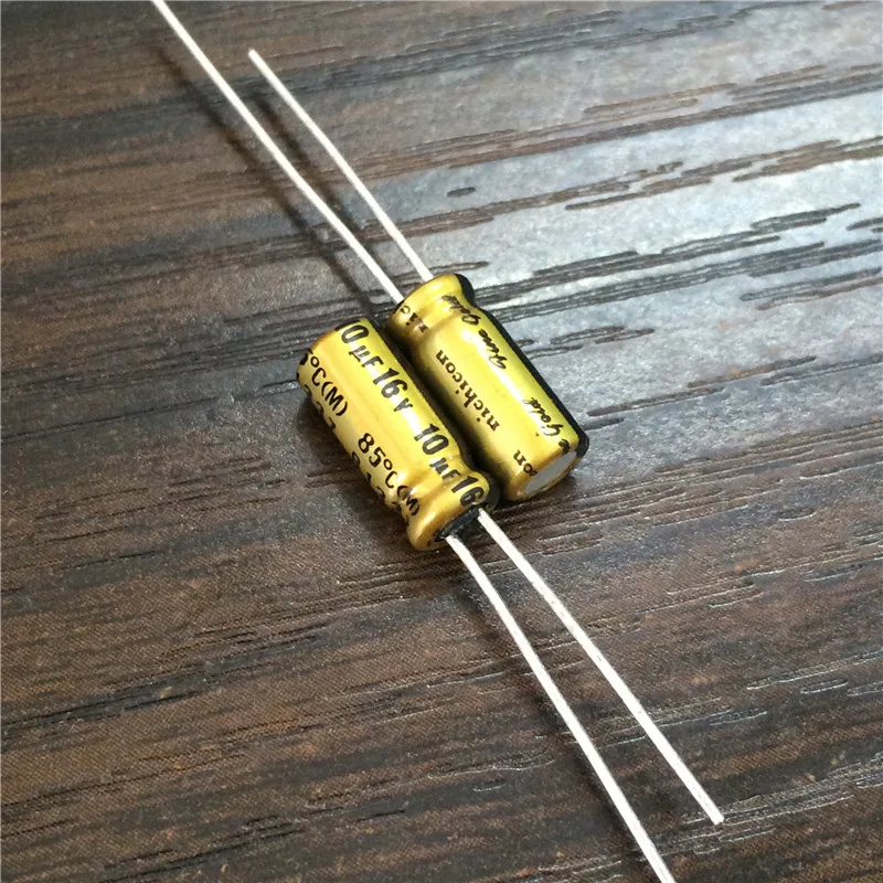 

10pcs 10uF 16V NICHICON FG (Fine Gold) 5x11mm 16V10uF High Grade Audio Capacitor