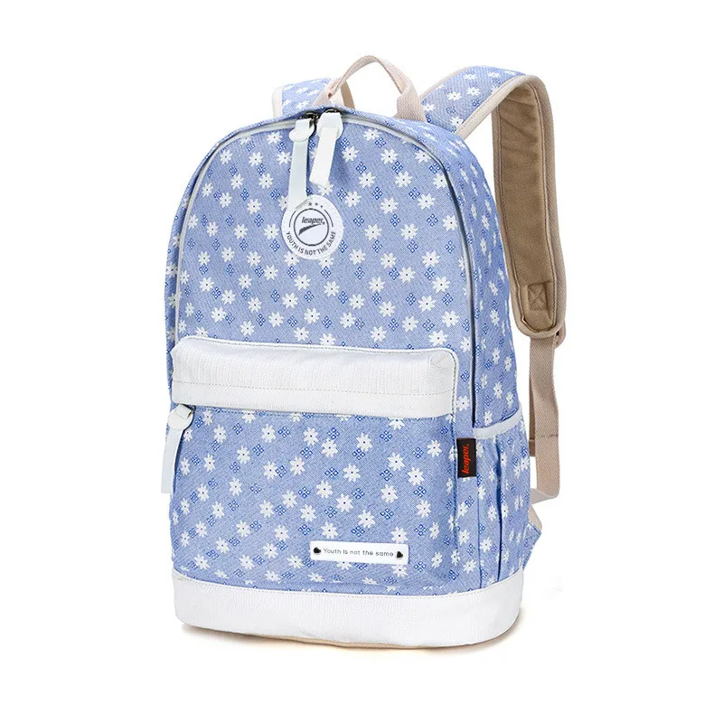  atinfor Brand Canvas Floral Printing Backpack Women Fresh Rucksack Laptop Backpacks Female Bagpack 