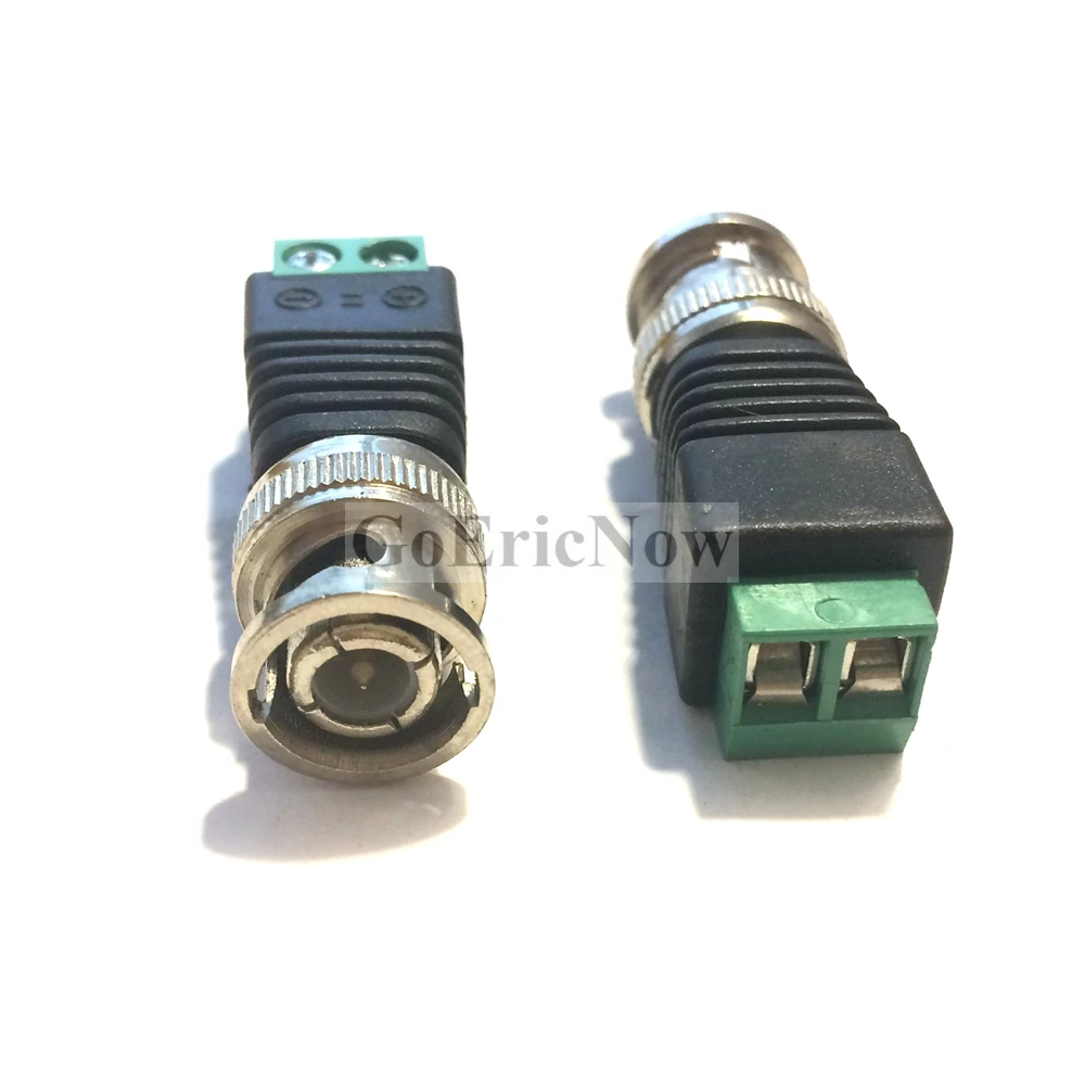 

10 pcs BNC male/Female to AV Screw Camera CCTV Video Balum Terminal Connector Plug