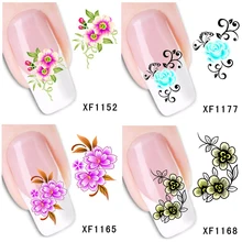 30 стилей! Модный лак для ногтей, наклейки, цветочный дизайн, переводные наклейки для ногтей