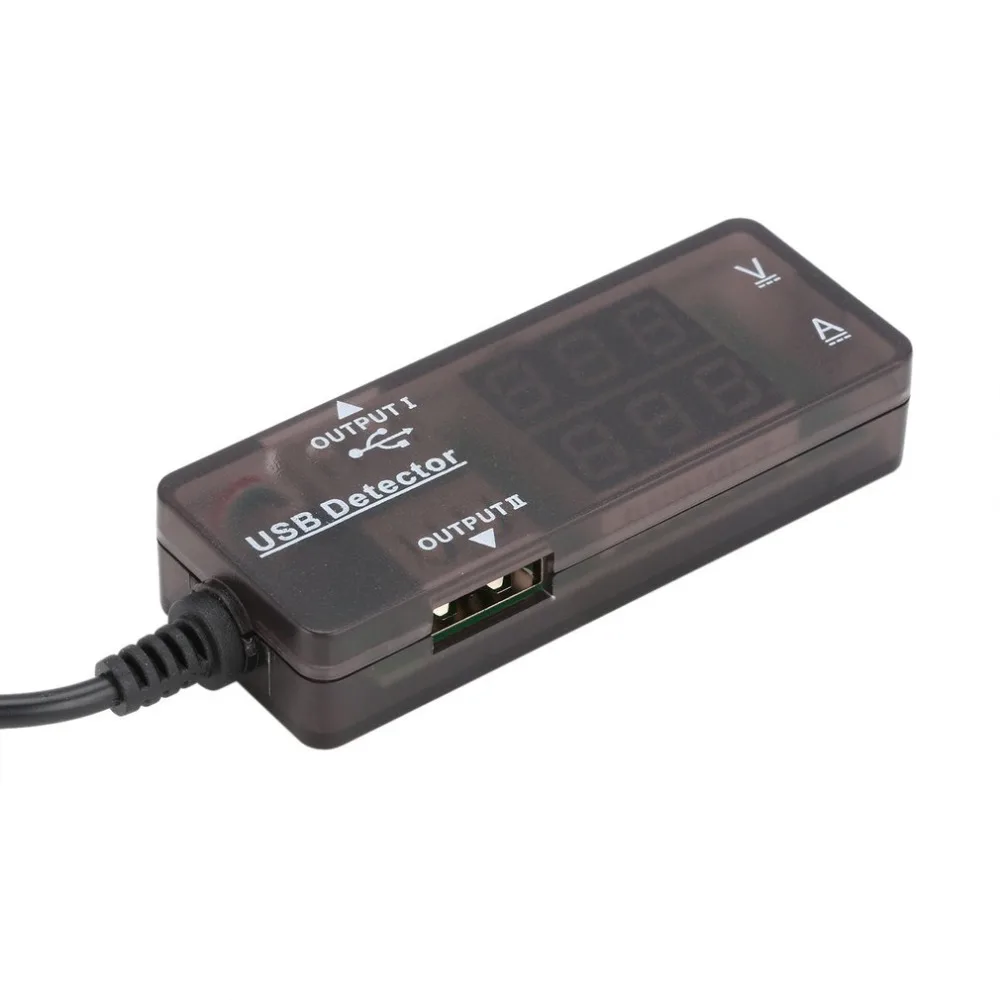 KW203 USB детектор Зарядное Напряжение Ток Панель метр светодиодный двойной дисплей