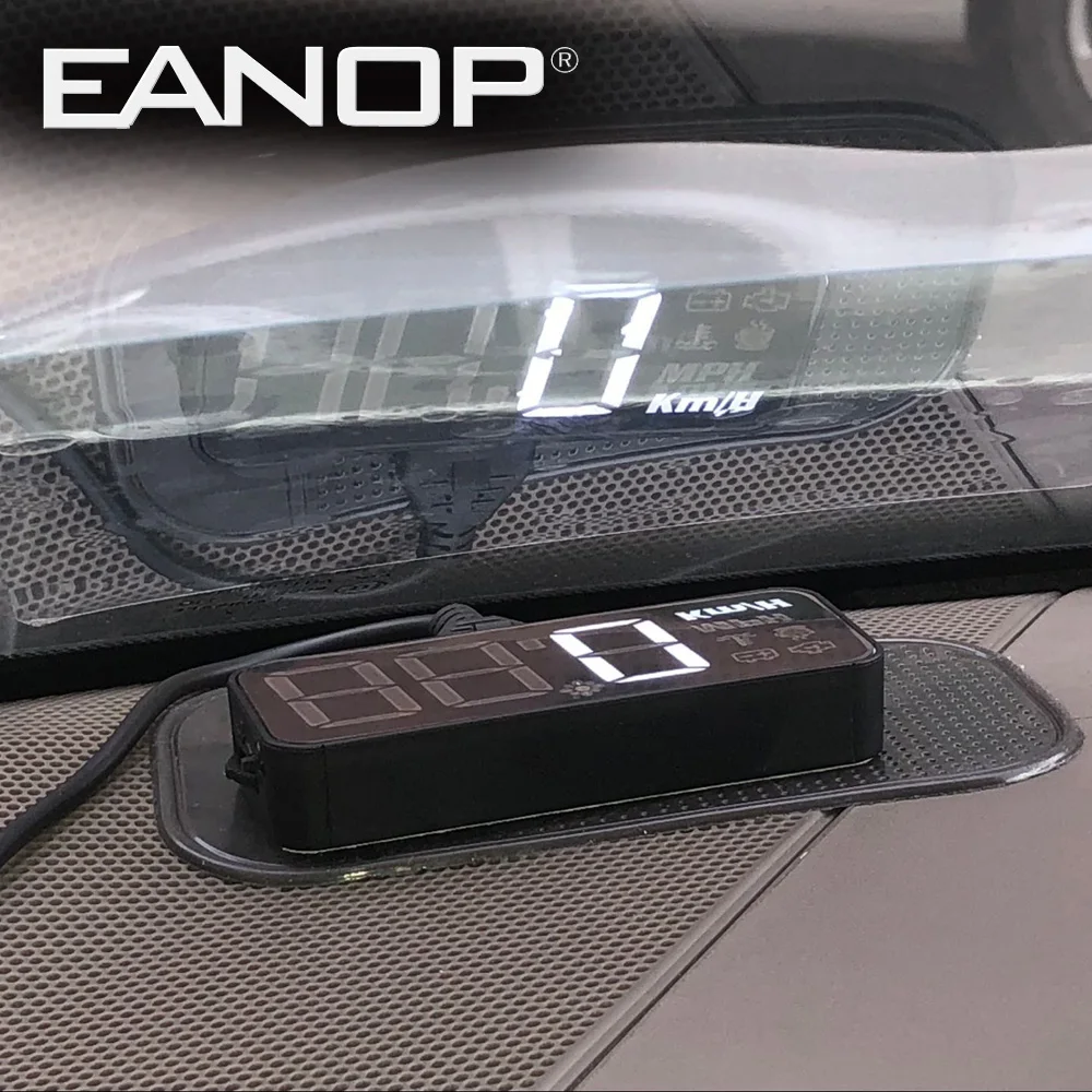 

EANOP Smart Car hud OBD2 Head-up Display Windshield Speed Projector Speedometer Windshield KMH/Mile