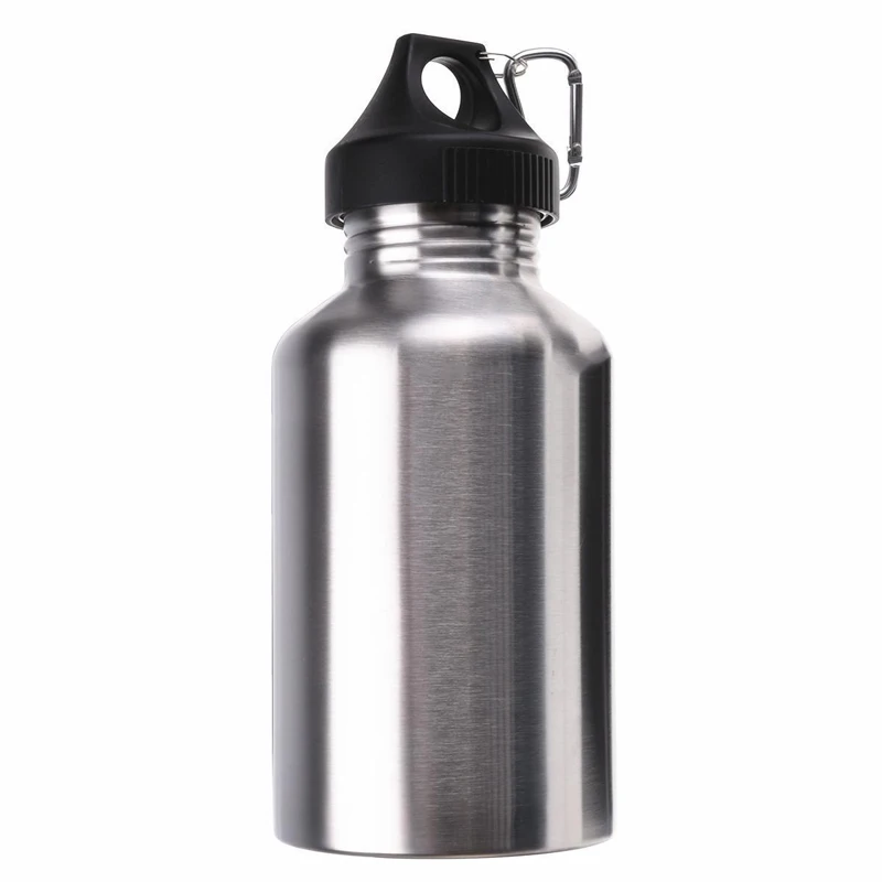 350/500/750ML Stainless Steel Wide Mouth Drinking Water Bottle Outdoor Travel Sports Cycle Drink Bottles Kettle Outdoor Tools - Цвет: 500ml