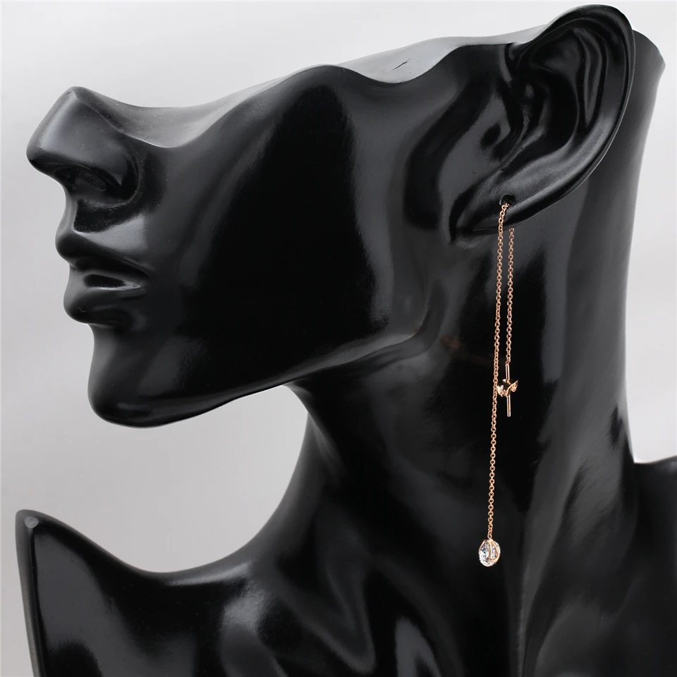 g PISSENLIT Silver Long Drop Earrings Round Gold Silver Earrings Women Jewelry New Fashion Grace Woman Korean Jewelry Girls Gifts