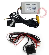RGB RNS315 RNS 510 RCD 510 box to AV Emulator CVBS Signal Converter Adapter For VW Passat CC Tiguan OEM flip Rear View Camera