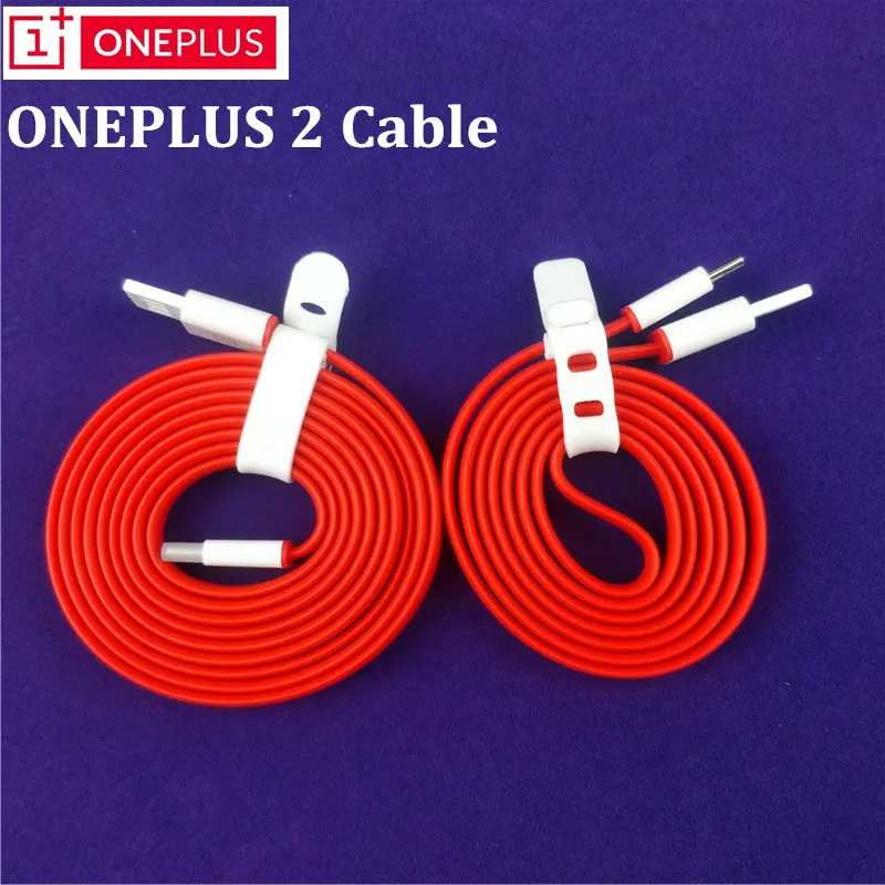 

Original Oneplus 2 charger Cable 2A Charge 100cm/150cm Red noodle Usb Type C Cable For one plus xiaomi huawei samsung