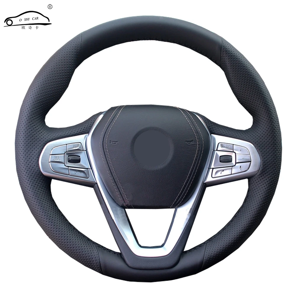 

Steering wheel cover for BMW G30 530i 540i 520d 530e 2016-2018 G32 GT 630i 630d 2017-2018/Custom made Steering wheel cover