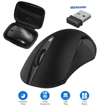 USB Бесшумная Беспроводная оптическая мышь для ноутбука портативная Бесшумная мышь бесшумный компьютер Souris 2,4G приемник для ПК настольный ноутбук