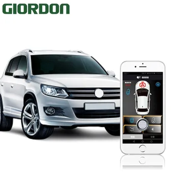 

Smartphone car alarm system compatible with ios and android phone car engine start stop system remote Smart key PKE car 686B