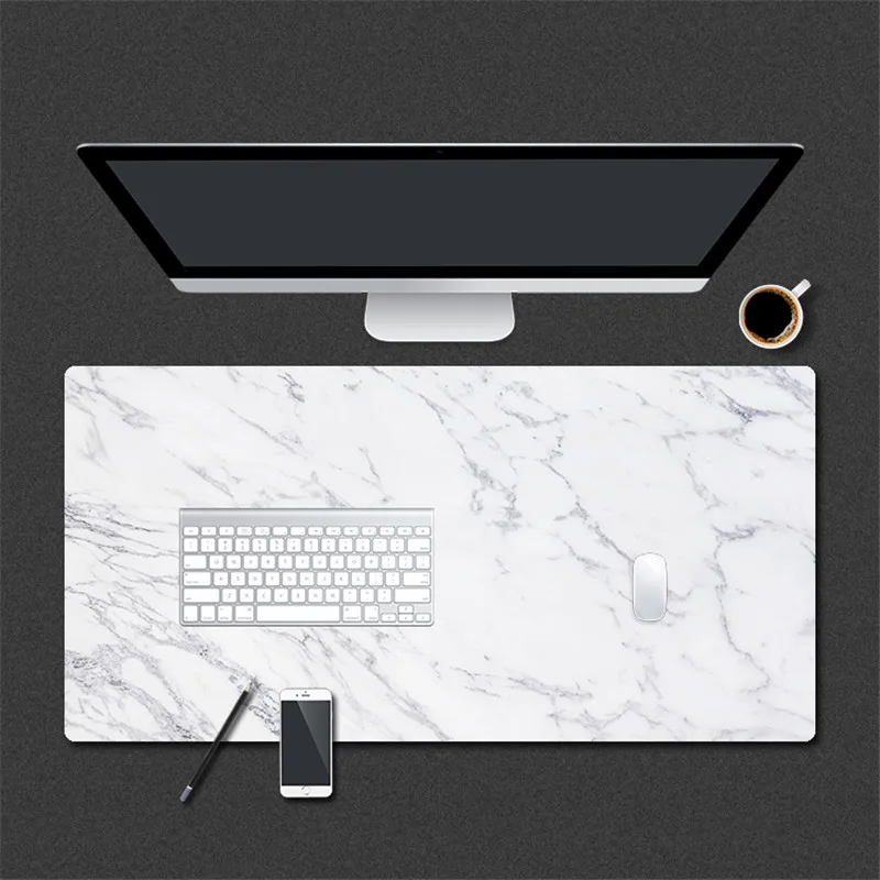 Large Marble Grain Game Mouse Pad Home Office Game Mouse Mat For PC Laptop new