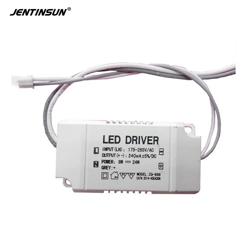 High Quality LED Driver 8 24W Suitable for Input 175 265V LED Power Supply , Ouput 250mA LED