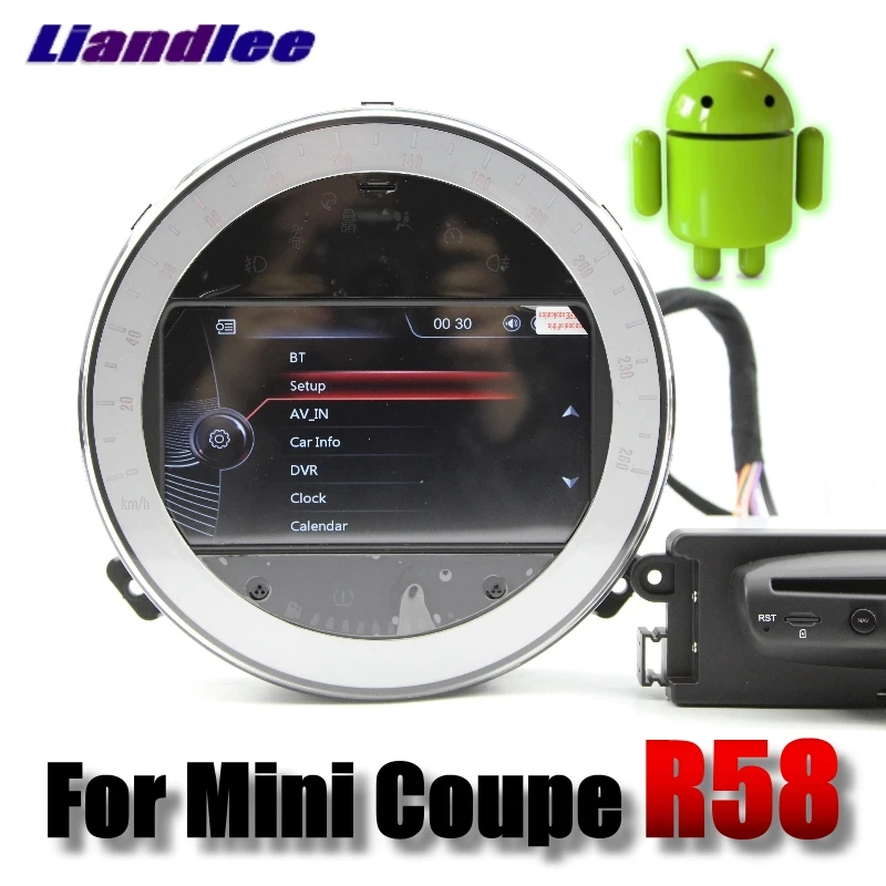 For Mini Coupe R58 2012~2017 Liandlee Android system Car Multimedia Player NAVI With DVD Car Radio Stereo GPS Map Navigation 01