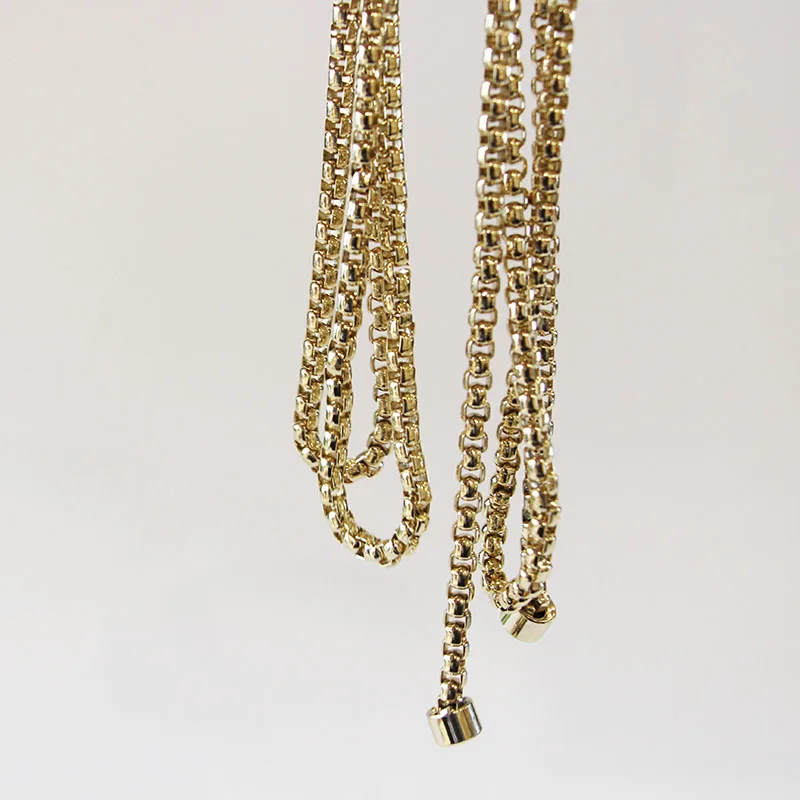 5mm thickness Light Gold Metal Purse Chain Bag Strap Wholesale DIY O Bag Handle Accessories ...