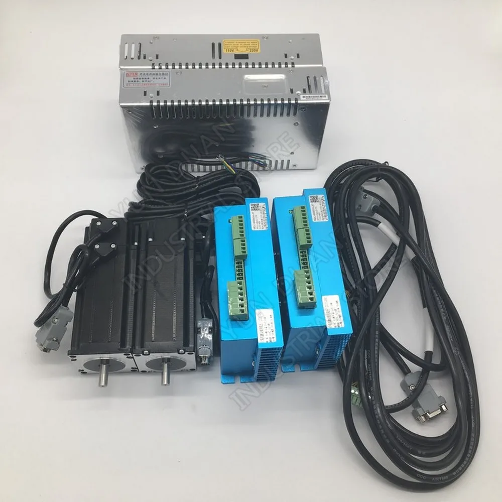 Nema34 12Nm 86MM AC DC DSP замкнутый цикл Драйвер шагового двигателя и 400W 60V источник питания