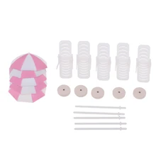 5 комплектов миниатюрный шезлонг пляжный игрушечный зонтик кукольный домик красочные сцены Декор игрушка для украшения кукольного домика