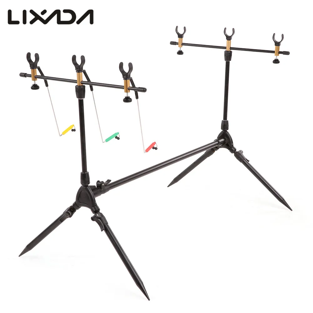 

Lixada Rod Holder Adjustable Retractable Carp Rod Stand Rest Pole Fishing Rod Bracket Carp Fishing Tackle for Pesca