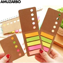 125 страниц, модные простые кожаные наклейки для заметок, яркие цвета, N times, наклейки для заметок, книг, сообщений, книг, маркеров, канцелярских принадлежностей