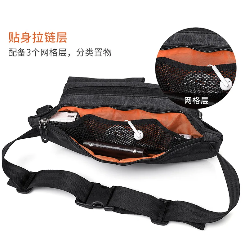 Для мужчин мульти-функциональный пакет одного плеча пакет Для мужчин спортивный рюкзак сумки через плечо сумки Для мужчин Анти-кражи нагрудная сумка