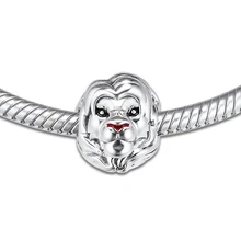 DIY Подходит для Pandora шармы браслеты лев Король Simba бусины Серебро 925 пробы-ювелирные изделия