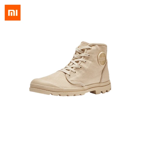

Xiaomi mijia Uleemark Street High-top Tooling Shoes Canvas Shoes Non-slip Wear-resistant Tire Soles Hiking Shoes Smart