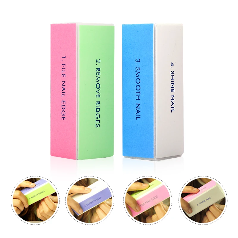 

Nail tools polishing blocks four sides nail buffer and files polished perfection